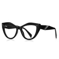 Cat's Eye Anti-Blue Light Glasses Large Frame Irregular Women's Optical Frame
