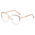 Cat Eye Retro Anti-blue light Metal Glasses Frames Men Women Optical Fashion Computer EyeGlasses